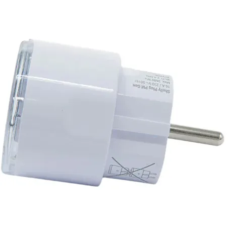 Shelly Plug PM Gen3 Matter 13A smart socket, white